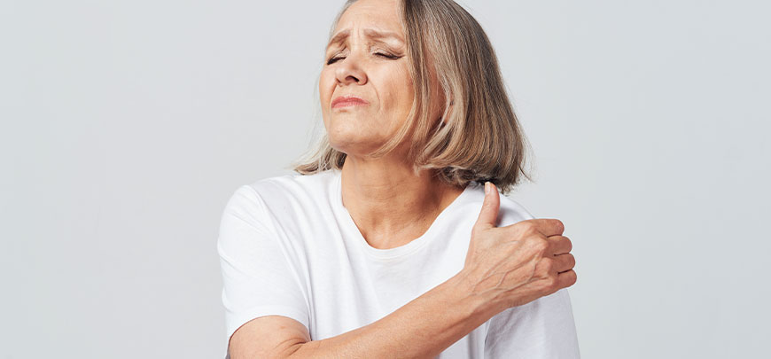 patient needing calcific tendonitis treatment in Dublin