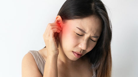 patient requiring ear infection treatment in Dublin