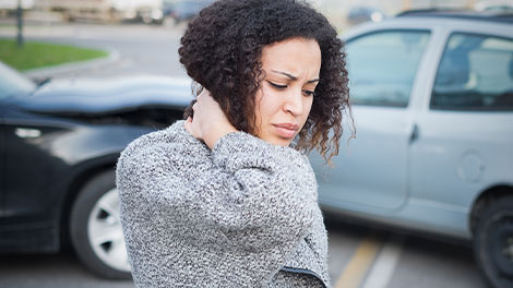 patient requiring whiplash treatment in Dublin