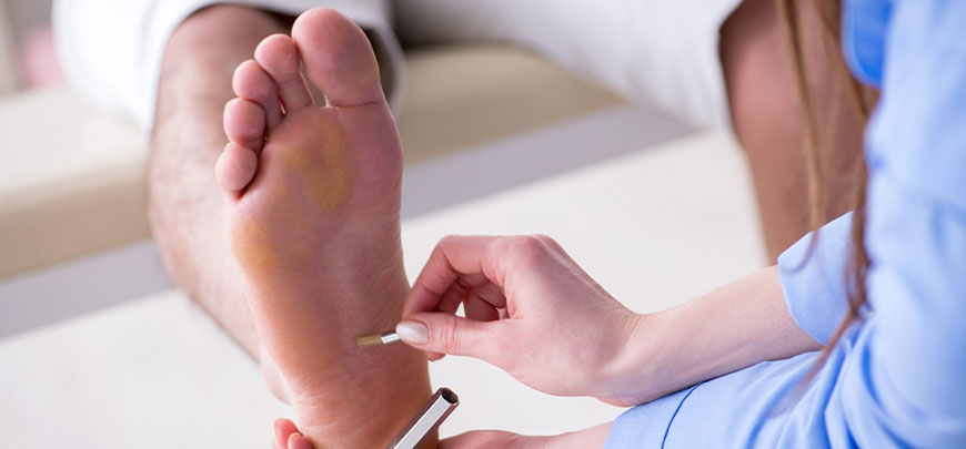 patient receiving neuropathy treatment in Dublin